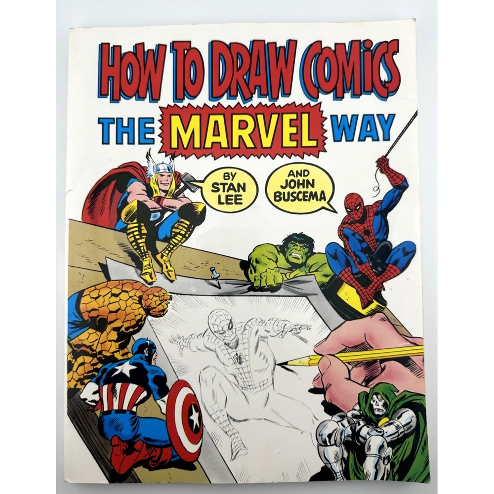 How‎ to Draw Comics the Marvel Way by Stan Lee & John Buscema 1984 Fireside